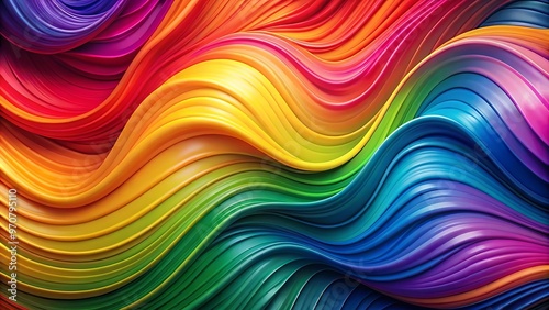 Abstract wallpaper with vibrant colors and fluid shapes representing lesbian pride.