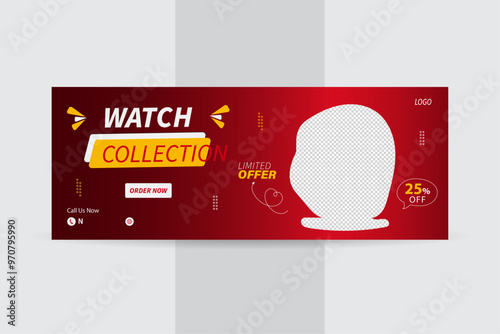 Watch collection Business Facebook Cover Banner Design