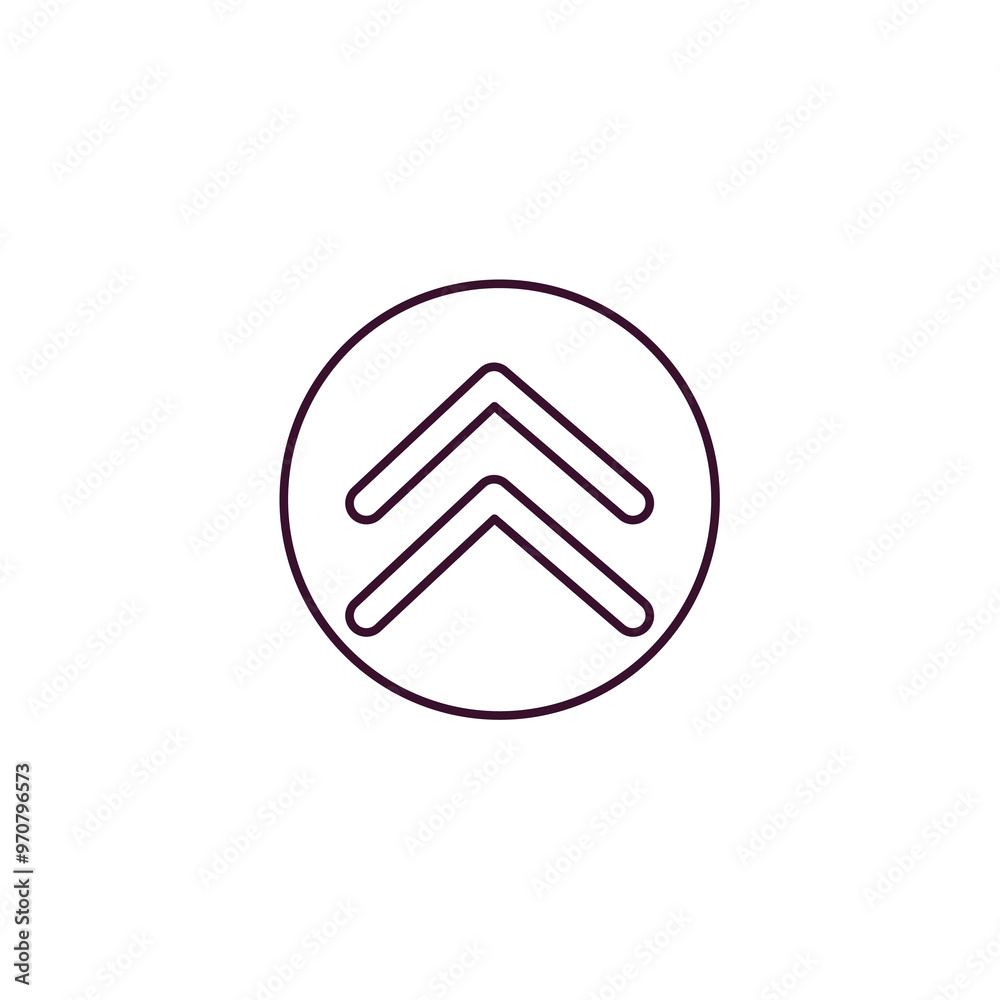 undulating arrow outline icon. Linear vector from user interface concept. Thin line undulating arrow icon isolated on white background undulating arrow outline icon. Linear vector from user interface concept. Thin line undulating arrow icon isolated on white background