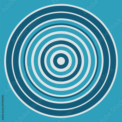 Adobe Illustrator Artwork Circular Line Waves series of concentric circles where each circle has small wave-like deviations.
