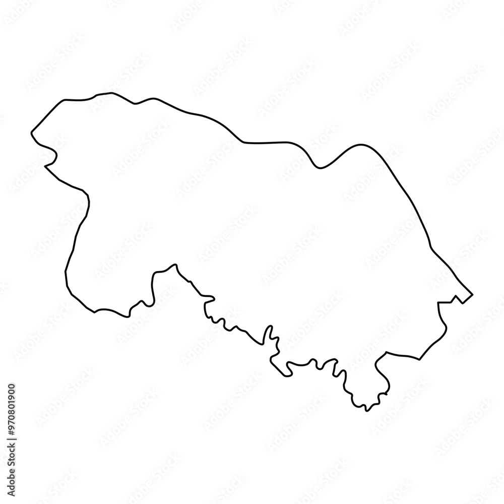 Bueng Kan province map, administrative division of Thailand. Vector illustration. Bueng Kan province map, administrative division of Thailand. Vector illustration.