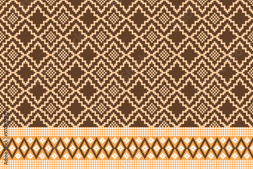 Lace pattern seamless design with vintage and geometric elements, perfect for wallpaper and textile use
