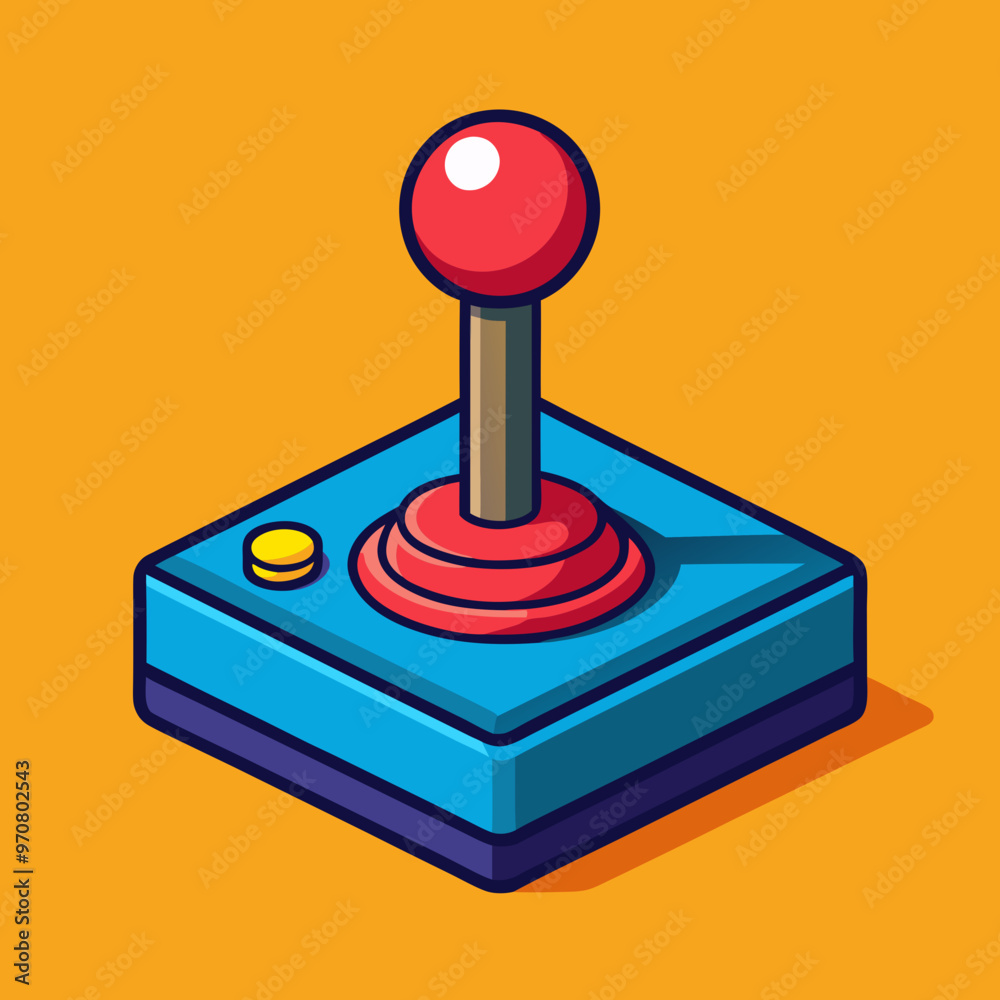 vector illustration of joystick controller game