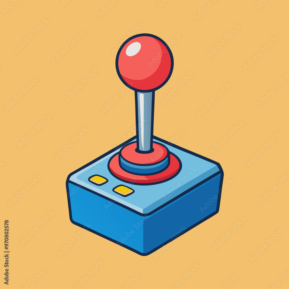vector illustration of joystick controller game vector illustration of joystick controller game