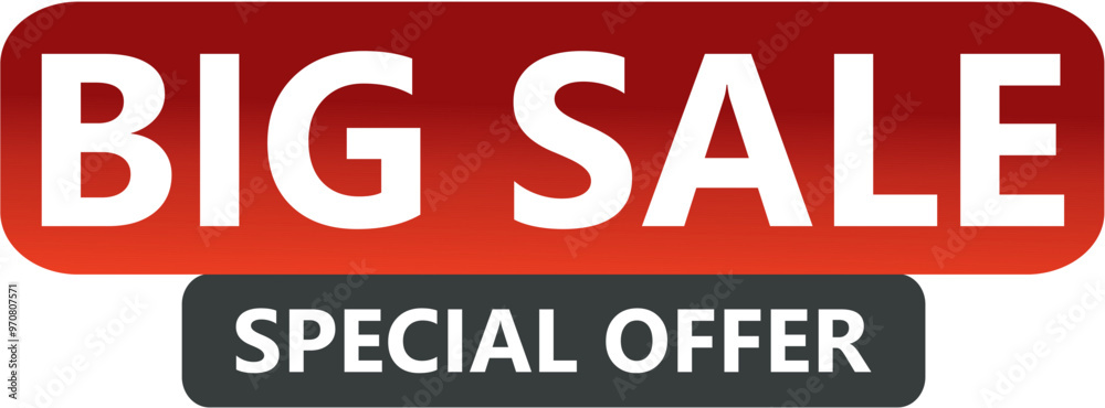 Fototapeta premium big sale - special offer, red style