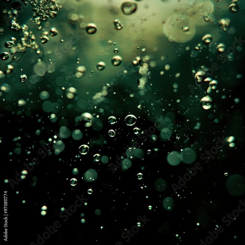 Wallpaper Mural Air bubbles rise in water Torontodigital.ca