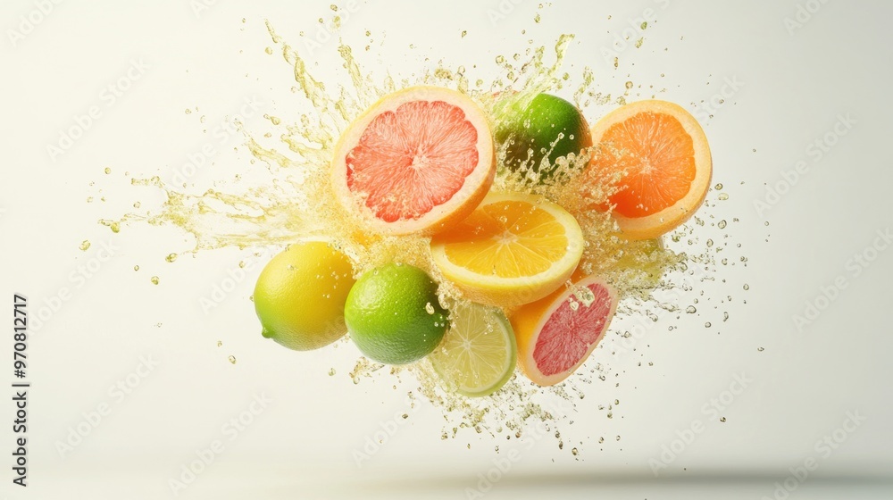Citrus Burst: A Symphony of Exploding Freshness