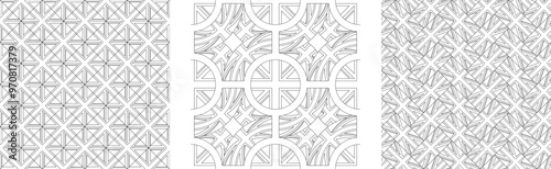 set of united kingdom flag pattern outline. vector illustration