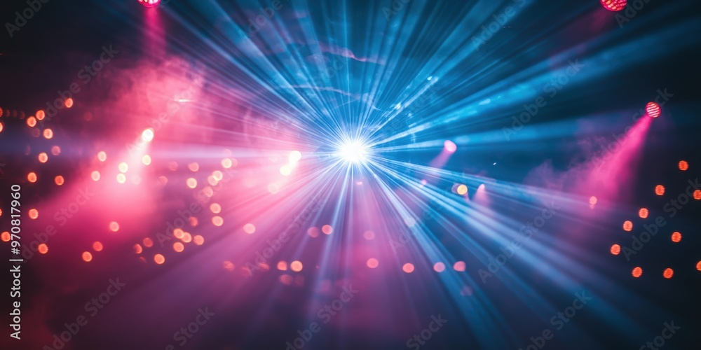 Naklejka premium Bright stage lights