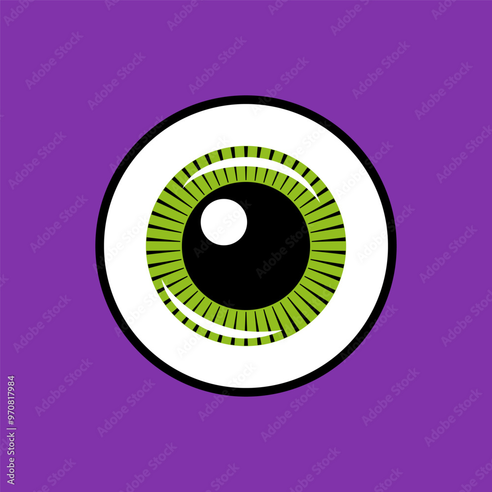 Eye icon vector design, isolated element Eye icon vector design, isolated element
