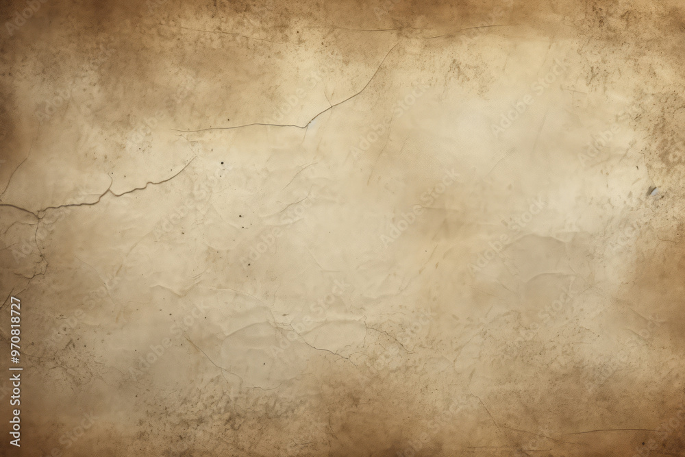 Obraz premium Processed collage of ancient scroll sheet of brown aged paper texture. Background for banner