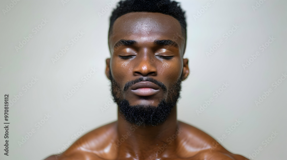Underwear Portrait Fitness And Black Man Studio