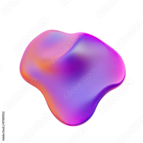 Abstract purple and pink blob