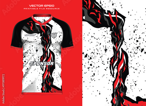 jersey design sport abstract line stripe pattern design for soccer, football, gaming, cycling design kit