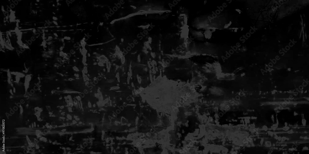 © MdLothfor - Sketch cracked empty dark black old concrete vintage rustic scratch stucco sandstone. luxury architecture stone marble wall grunge dirty structure interior closeup texture background.