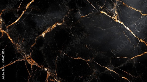 A textured black marble background, rich veining and contrast