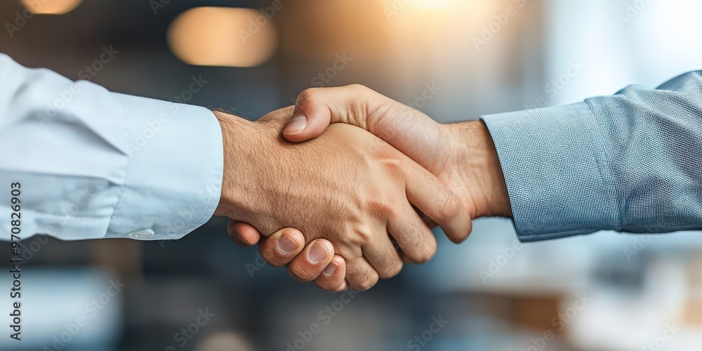 Strong Business Handshake Symbolizing Trust and Partnership Strong Business Handshake Symbolizing Trust and Partnership