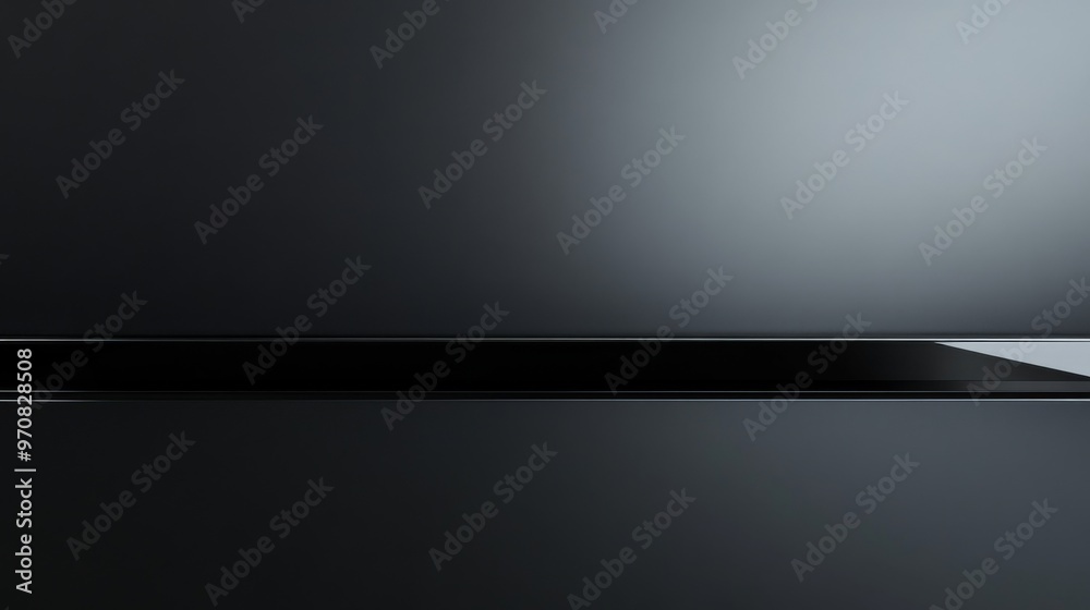 A sleek, glossy black background with minimal reflections A sleek, glossy black background with minimal reflections