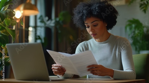 The Woman Reading Documents