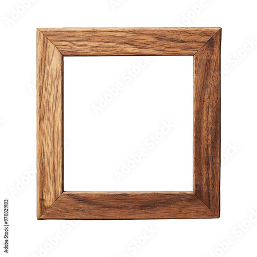 Wooden Frame isolated on transparent background