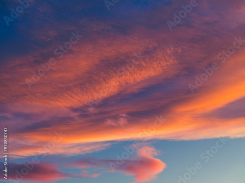 colorful sunset clouds ,summer time