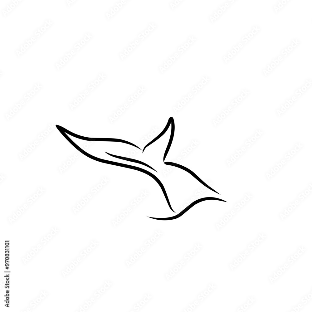 whale tail line art whale tail line art