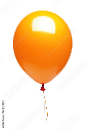 Shiny orange balloon photo