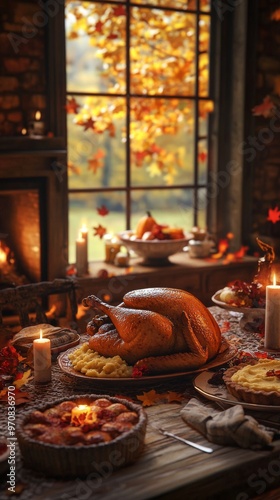 Rustic Thanksgiving in Autumn