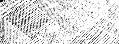Grunge newspaper black and white scratch dust crack wall white dust texture of Subtle grain texture overlay. Distressed vector damage wall grunge black sketch texture.	