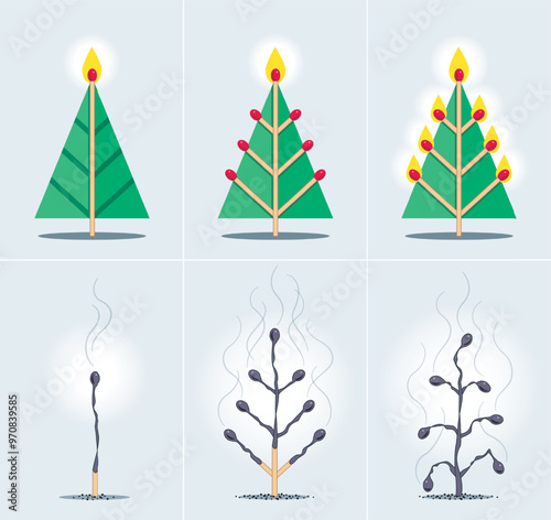 Christmas Match Tree