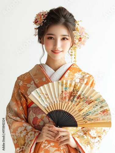 A young woman in a traditio...