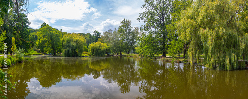 pond in Royal Game Reserve Stromovka, Central Park Prague, Czech republic