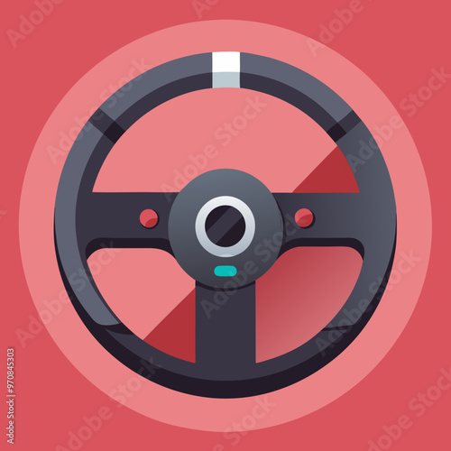 vector illustration of wheel