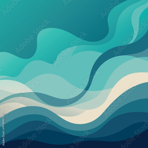 Adobe Illustrator Artwork background with overlapping waves of smoke, each layer fading softly into the next.