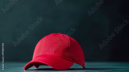 Wallpaper Mural How can the red cap serve as a key element in a promotional campaign for athletic wear, emphasizing boldness and standing out Torontodigital.ca