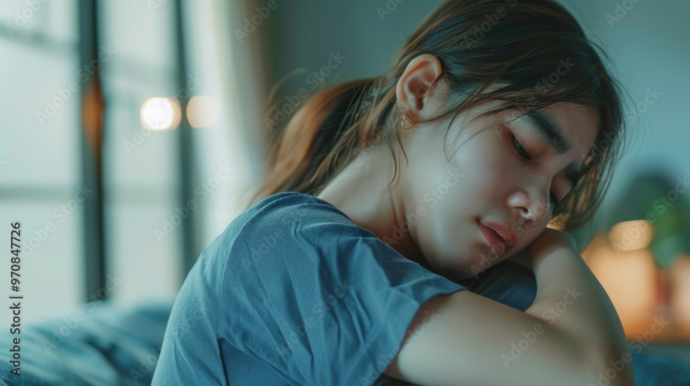 Serene Night, Woman Resting Serene Night, Woman Resting