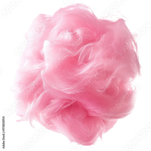 Pink cotton candy fluff