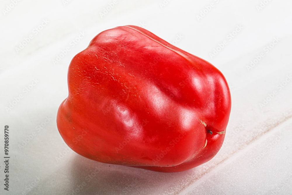 Red ripe Bulgarian bell pepper Red ripe Bulgarian bell pepper