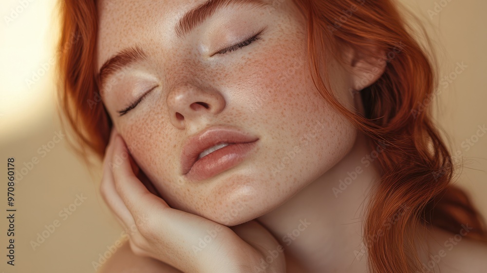 The Serene Redhead Portrait The Serene Redhead Portrait