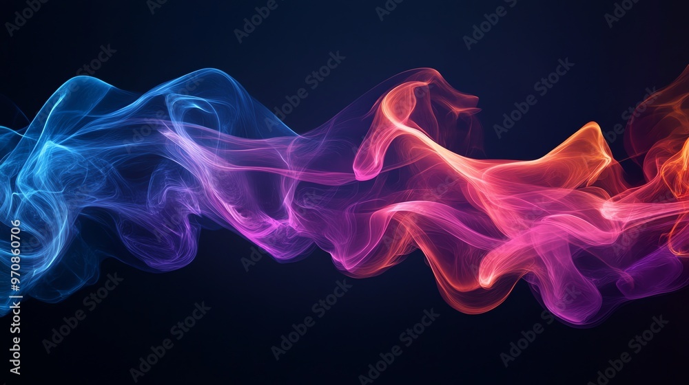 Abstract colorful smoke effect. Abstract colorful smoke effect.