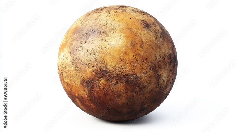 Fototapeta premium Mars clipart, element, 3D illustration, realistic, isolated on white background