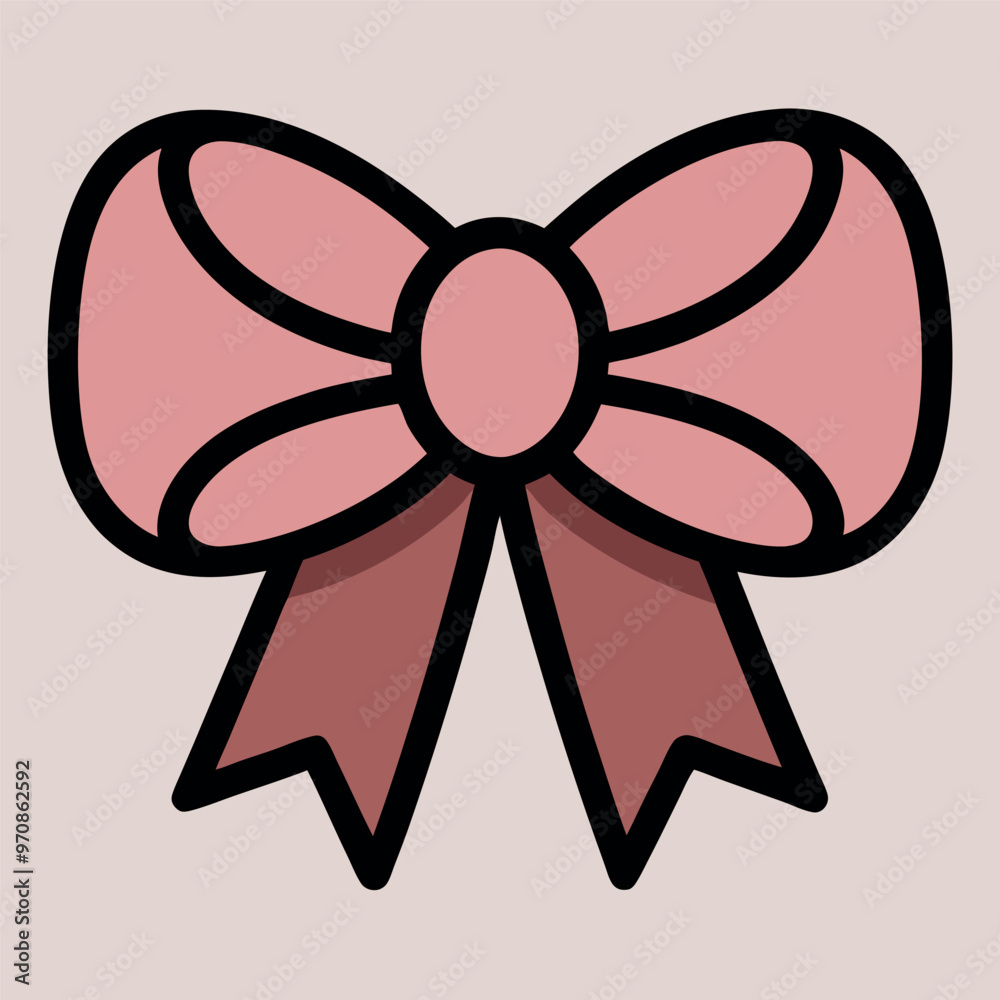 pink ribbon bow vector illustration pink ribbon bow vector illustration