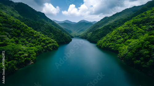 mountain river in the mountains