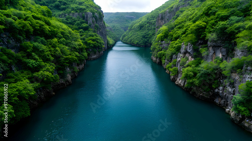 river in the mountains