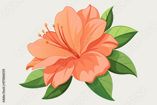 Azalea Apricot background