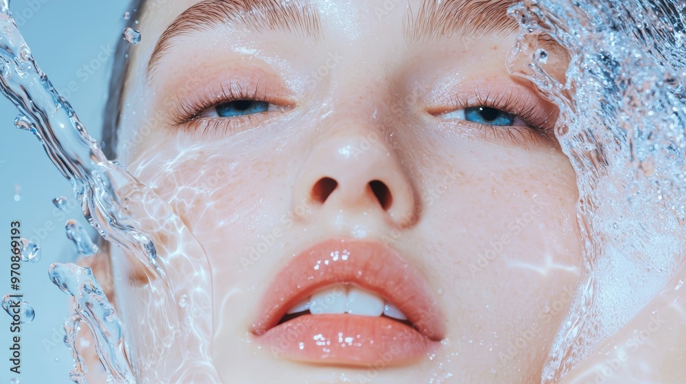 How can this visual inspire a skincare routine focused on hydrating and replenishing the skins moisture barrier How can this visual inspire a skincare routine focused on hydrating and replenishing the skins moisture barrier