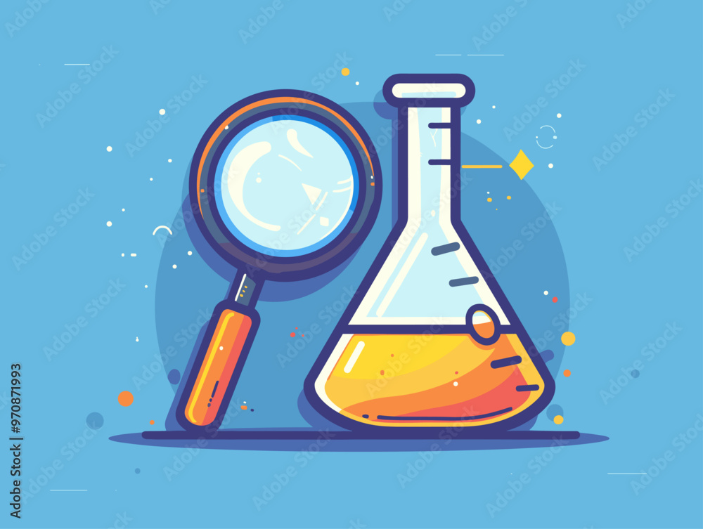Magnifying Glass and Laboratory Flask: Exploring the Frontiers of Innovation Through Research and Development