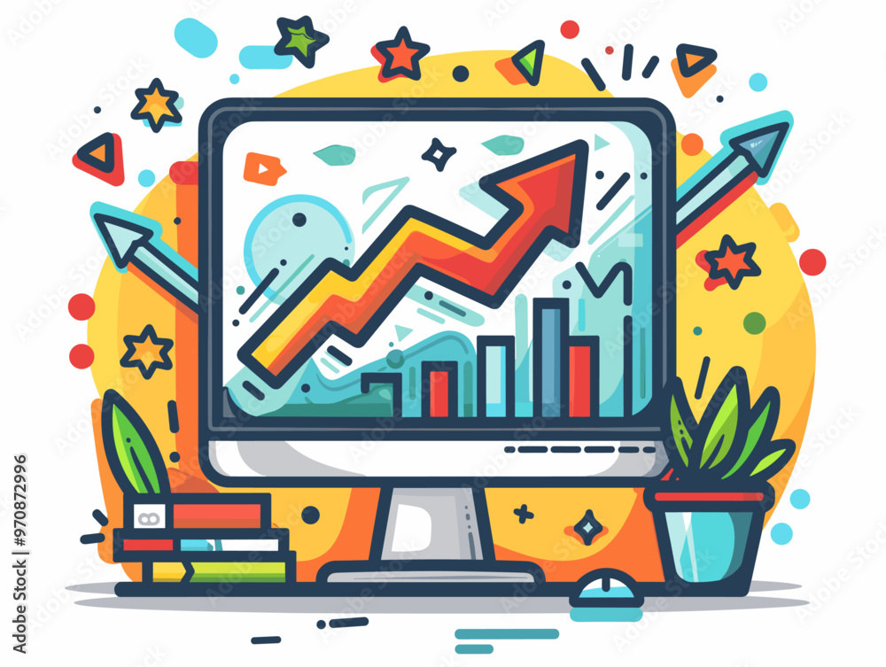 Obraz premium Digital Transformation: Embracing Technology for Efficiency and Growth