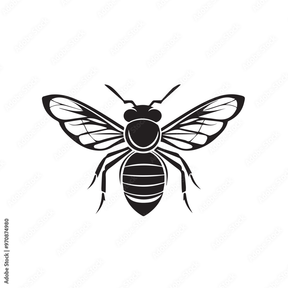 Wasp in cartoon, doodle style . Image for t-shirt, web, mobile apps and ui. Isolated 2d vector illustration in logo, icon, sketch style, Eps 10, black and white. AI Generative Wasp in cartoon, doodle style . Image for t-shirt, web, mobile apps and ui. Isolated 2d vector illustration in logo, icon, sketch style, Eps 10, black and white. AI Generative