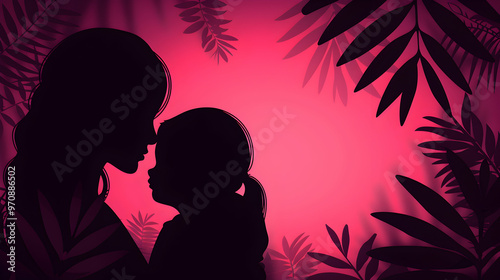 Banner Illustration Happy Mothers Day